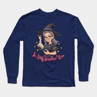 In My Teacher Era Tee for Halloween Book Reading Long Sleeve T-Shirt